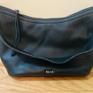 The Sak Black Shoulder Bag with Minimalist Design